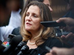 Freeland hizo una pausa inicial para hablar sobre el aniversario de los ataques terroristas del 11 de septiembre de 2001. AP/ C. Kaster