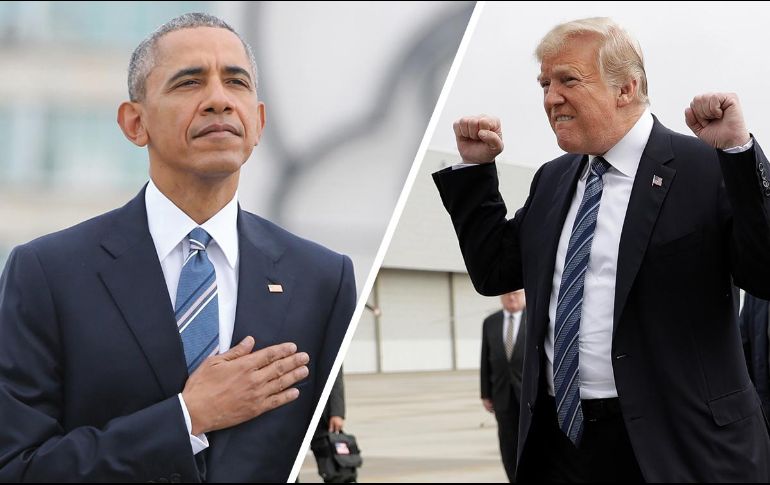 Miles de usuarios han comparado el mensaje de Trump con el que escribió Obama en Twitter. ESPECIAL