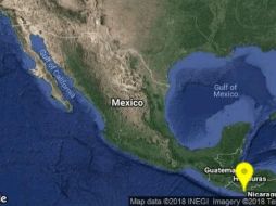Hasta el momento, no se reportan personas lesionadas o daños materiales por el hecho. TWITTER/ @SSNMexico