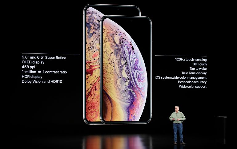 El Xs será el primer celular a la venta con un chip de 7 nanómetros. Tiene un chip A12 Bionic.  AP/M. Sánchez