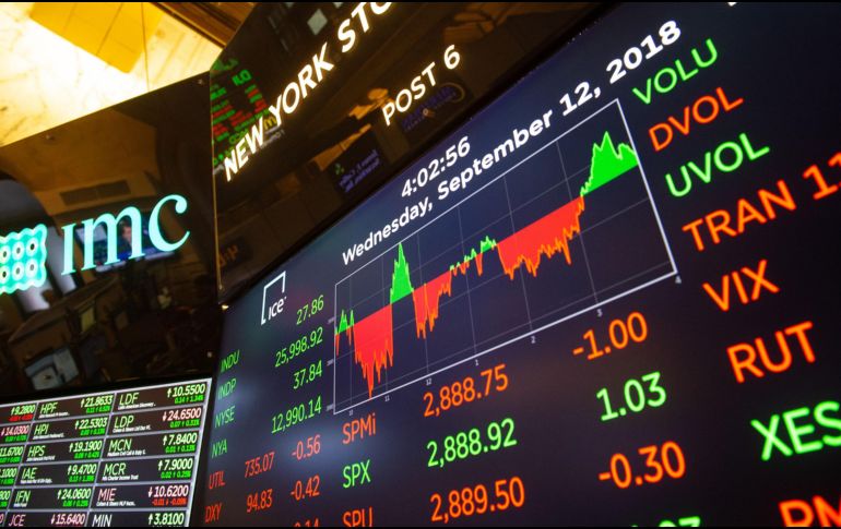 En Estados Unidos, los índices accionarios finalizaron de forma mixta, a diferencia del mercado mexicano. AFP/B. Smith