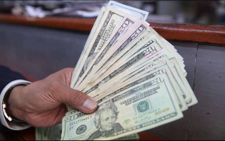 El Banco BASE estima que el tipo de cambia de este día oscile entre 18.83 y 18.98 pesos por dólar. EL INFORMADOR / ARCHIVO