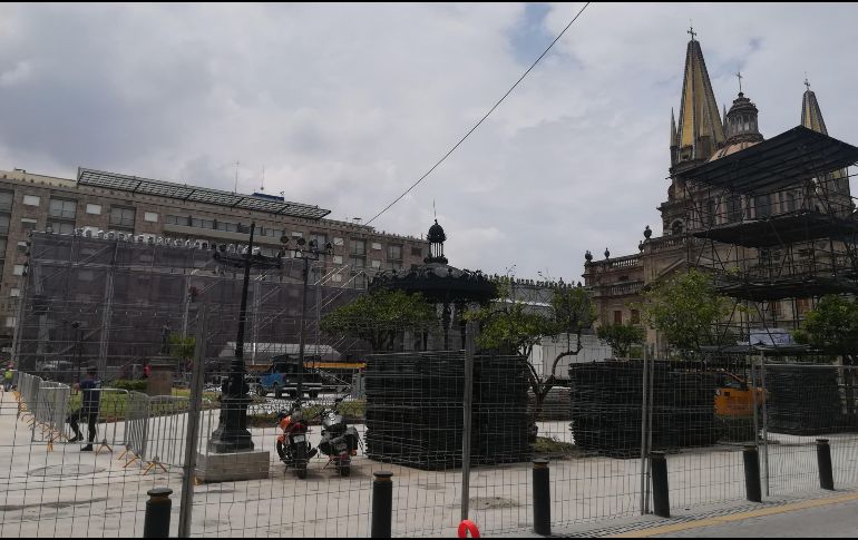 Hasta el momento se mantiene cerrado el ingreso a los transeúntes por los trabajos de adecuación. EL INFORMADOR