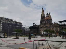 Hasta el momento se mantiene cerrado el ingreso a los transeúntes por los trabajos de adecuación. EL INFORMADOR