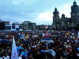 En completo silencio, los participantes marcharon por Paseo de la Reforma hacia el Zócalo capitalino. NTX/J. Lira