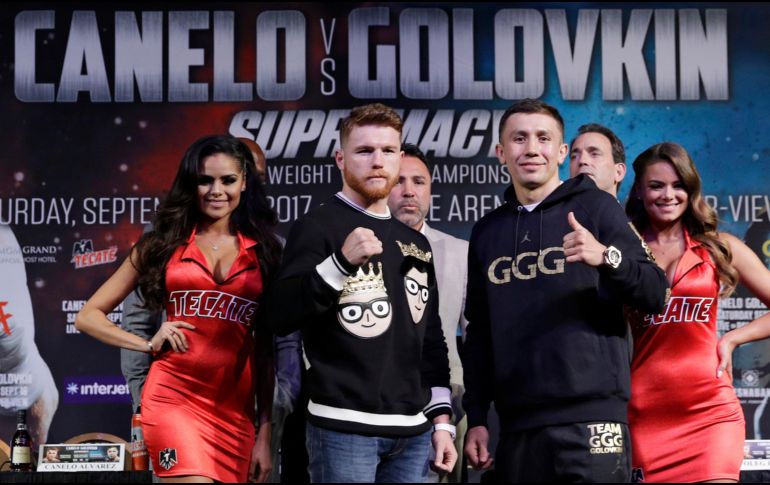 A diferencia de su primera pelea, en esta ocasión tanto Saúl Álvarez como Gennady Golovkin se han enfrascado en una guerra de declaraciones previo al combate de mañana. AP/J. Locher