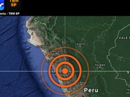 Perú se ubica en la zona denominada Cinturón de Fuego del Pacífico, donde se registra aproximadamente el 85% de la actividad sísmica mundial. TWITTER/ @ChileAlertaApp