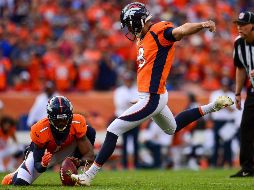 Brandon McManus acertó un gol de campo de 36 yardas a seis segundos del final. AFP / D. Bradford
