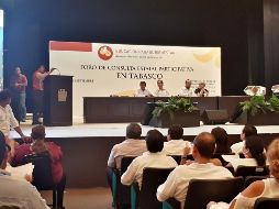 Moctezuma Barragán indicó que en el Foro en Tabasco participaron mil 251 personas y se presentaron 532 ponencias. NTX/J. Almeida