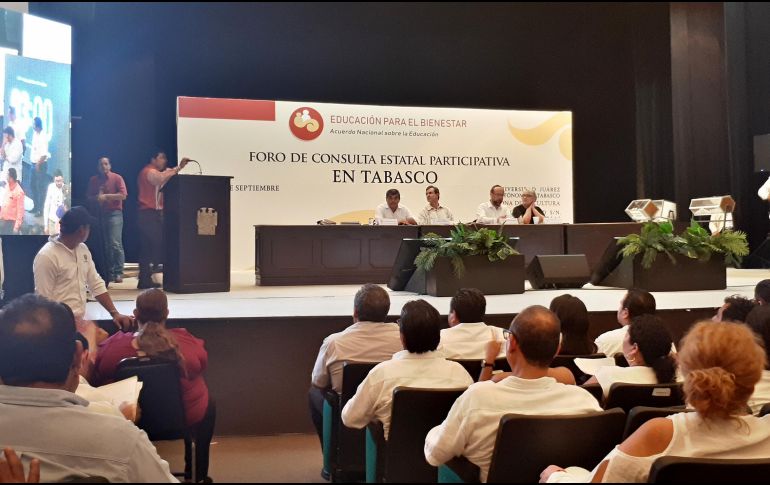 Moctezuma Barragán indicó que en el Foro en Tabasco participaron mil 251 personas y se presentaron 532 ponencias. NTX/J. Almeida