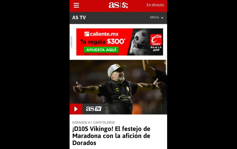 Debut de Maradona en Dorados acapara la prensa internacional
