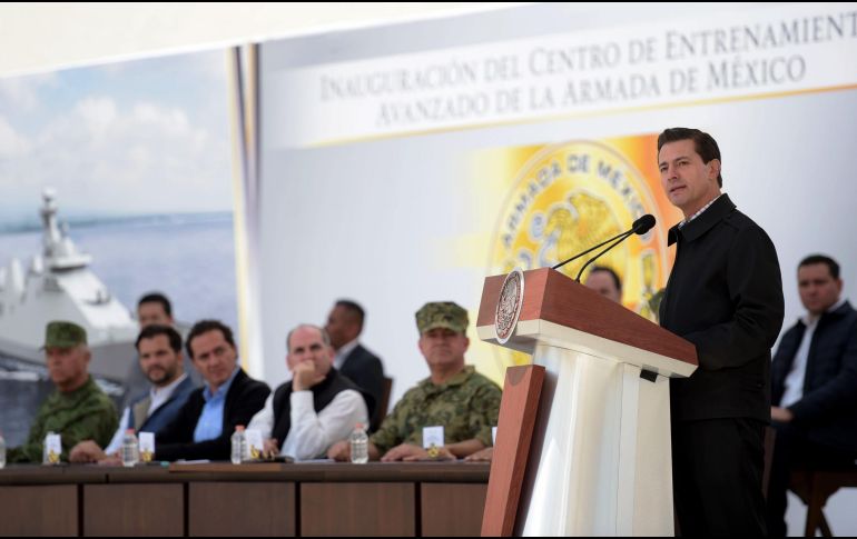 El Presidente reconoció a los militares y a todas las autoridades que participaron para que las entidades afectadas y su población se recuperaran de los sismos. NTX/PRESIDENCIA DE LA REPÚBLICA
