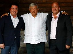 En su visita al Estado, Andrés Manuel López Obrador se reunió con Aristóteles Sandoval y Enrique Alfaro para presentarles el plan de trabajo que aplicará a partir del próximo año. SUN/Y. Xolalpa