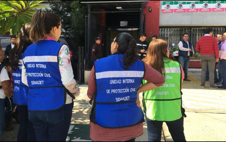 Previo a la movilización. personal de las dependencias e instituciones recibieron una capacitación en protección civil. ESPECIAL