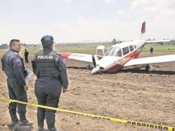 La zona fue resguardada por militares, policías estatales y municipales, así como por personal de aeronáutica. TWITTER/@vanguardiamx