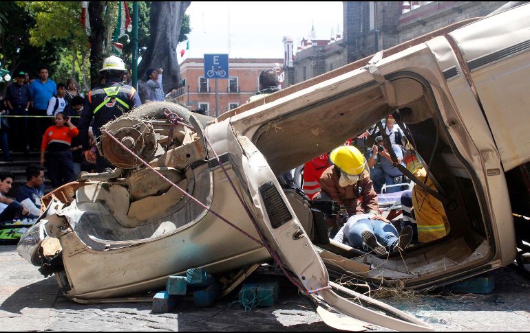 Autoridades y civiles participaron en un simulacro que se replicó a nivel nacional. SUN/O. Contreras