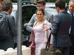 Freeland intenta mantener a Canadá dentro del pacto que acordaron México y EU. AP/C. Kaster
