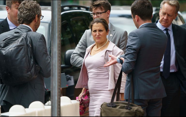 Freeland intenta mantener a Canadá dentro del pacto que acordaron México y EU. AP/C. Kaster