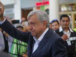 Andrés Manuel López Obrador participa en un mitin en la ciudad de Tijuana. EFE/J. Terriquez