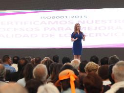 González de Uribe dijo que se obtuvieron resultados positivos en el avance para el sistema DIF y eso le otorgó satisfacción. ESPECIAL