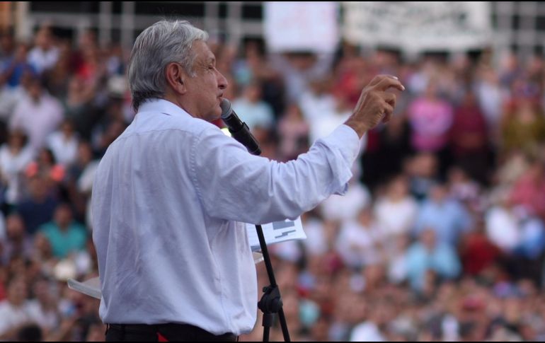 El tabasqueño subrayó que apoyar el desarrollo en la frontera norte del país es estrategia para atraer nuevas inversiones. NTX/A. Monroy