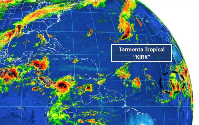 El fenómeno tiene vientos de 65 km/h con rachas de 85 km/h y desplazamiento al oeste a 22 km/h. TWITTER / @conagua_clima