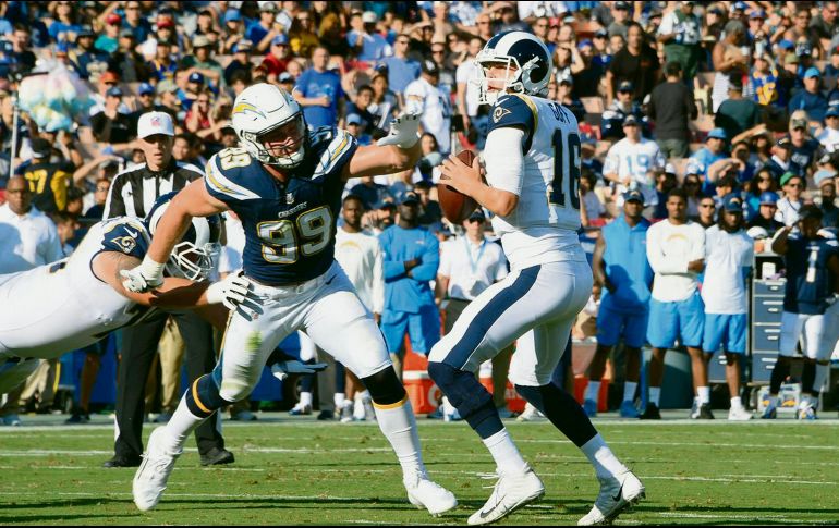 La única ocasión que Chargers y Rams se han enfrentado como equipos de Los Ángeles fue en la pretemporada del año pasado, en la tercera semana. AFP