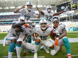 Gracias a todas esas espectaculares jugadas, los Dolphins están 3-0 por apenas la tercera ocasión desde 1998. AFP / M. Brown