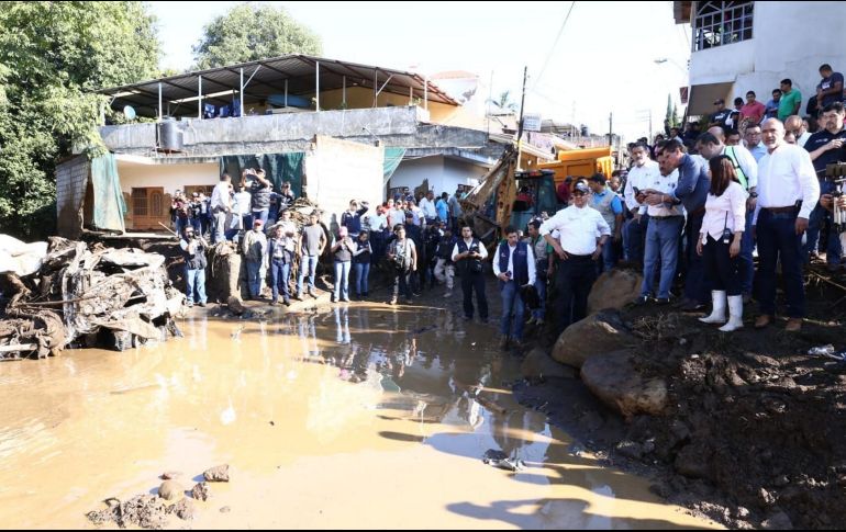 En Peribán se registraron inundaciones ocasionadas por lluvias torrenciales que azotaron el estado el 23 de septiembre pasado. NTX / Especial