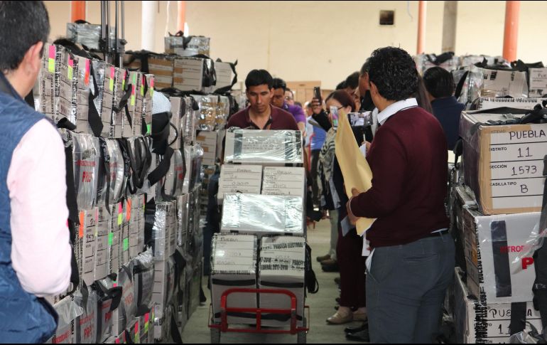 A las 19:00 horas de ayer se concluyó con la descarga de los paquetes electorales. NOTIMEX