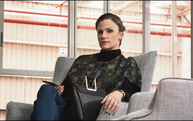 Isabel Aerenlund, la actriz en el papel de “Kelly Crawford”, dentro de la serie “Ingobernable”. Cortesía