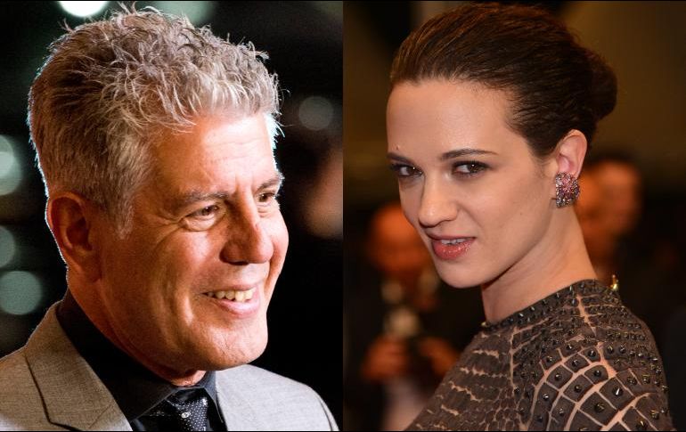 Argento confesó que reaccionó con rabia al enterarse del suicidio de Bourdain. ESPECIAL