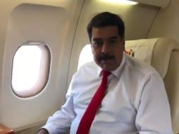 ''Aterrizando en Nueva York para participar en la Asamblea General de las Naciones Unidas. Traigo la voz de todo mi pueblo, vengo cargado de Pasión Patria para defender la verdad'', dijo en redes. TWITTER / @NicolasMaduro