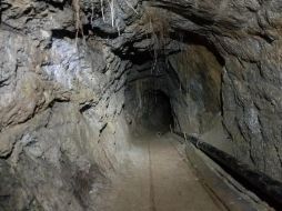 La entrada del túnel fue encontrada por efectivos de la Policía Estatal Preventiva, quienes denunciaron el hecho. TWITTER/@entresijospn