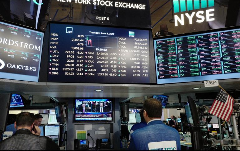 El NYSE Composite tiene un beneficio mínimo de 1.52 puntos, operando en dos mil 913.56 unidades. AP / ARCHIVO