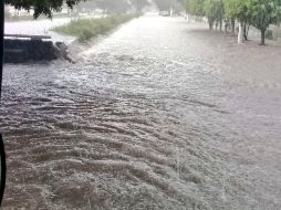 El canal de la Colonia Periodistas se encuentra al 100% de su capacidad. TWITTER / @UMPCyBZ