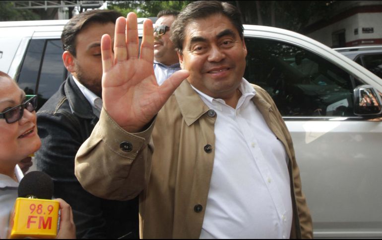 Barbosa confió en que el nuevo Congreso en Puebla sea quien designe a un gobernador interino. NTX/ARCHIVO