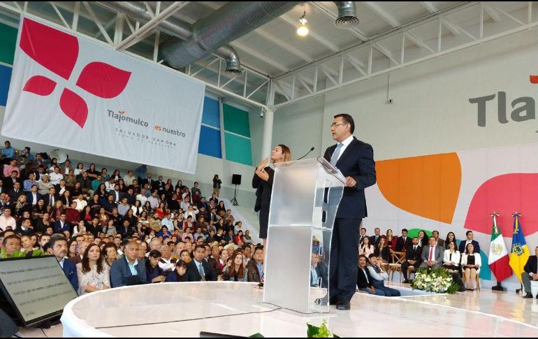 Zamora aseguró que impulsará la construcción de la Línea 4 del Tren Ligero para el municipio con el apoyo del gobernador electo Enrique Alfaro. TWITTER/ @SalvadorZamoraZ