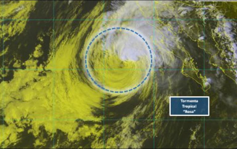 Se espera que en un lapso de 24 horas el fenómeno toque tierra entre Ensenada o San Quintín. TWITTER / @conagua_clima