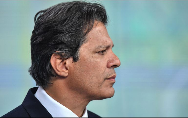 Haddad es segundo favorito para el voto en las elecciones brasileñas con algo más del 20 por ciento de las simpatías, según los sondeos. AFP / N. Almeida