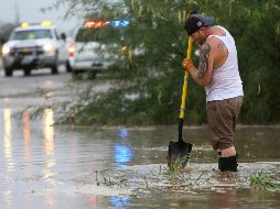 Las lluvias ocasionadas por la tormenta tropical iniciaron en la entidad desde las primeras horas de este lunes, y continuarán a lo largo del día. AP/R. Wiley