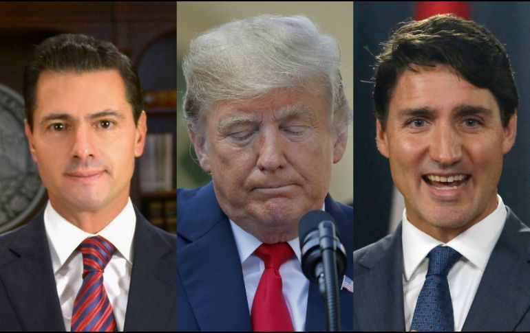 Los tres mandatarios buscarán firmar el pacto comercial a fines de noviembre. ESPECIAL