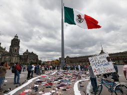 Además de conmemorar a las víctimas del movimiento estudiantil, los alumnos recordaron a los 43 estudiantes de Ayotzinapa. AP / M. Ugarte