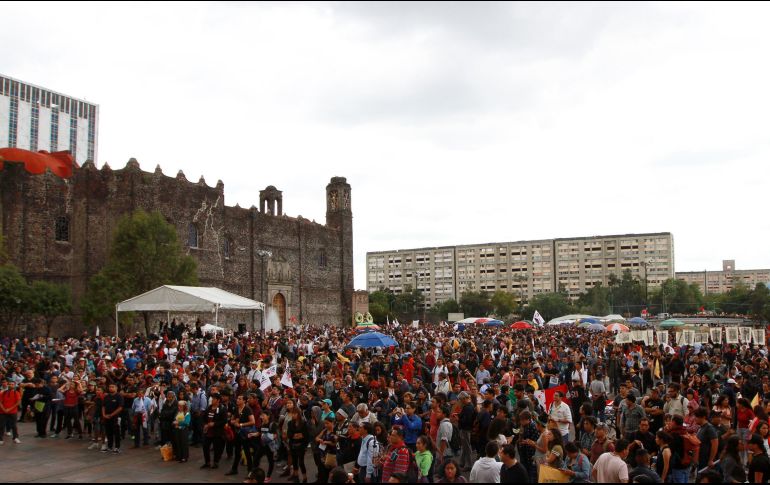 Hasta el momento, la movilización transcurre sin incidentes. NTX/F. Estrada