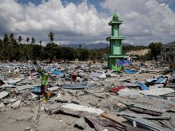 Aún no termina el recuento de daños en la isla. EFE/M. Irham