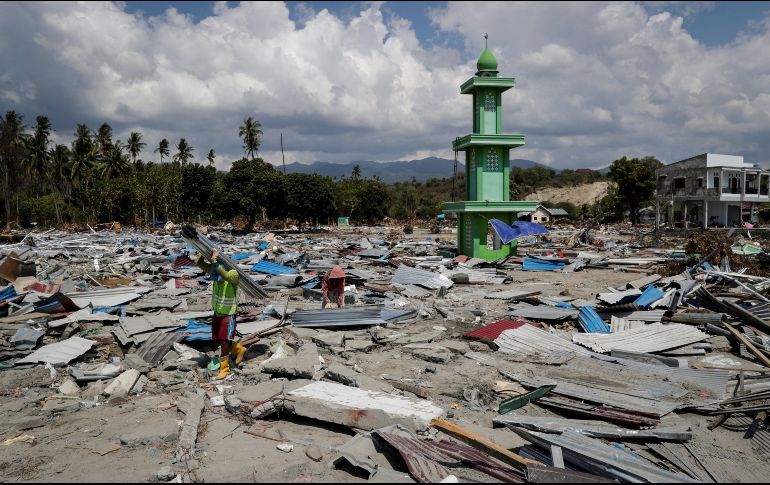 Aún no termina el recuento de daños en la isla. EFE/M. Irham