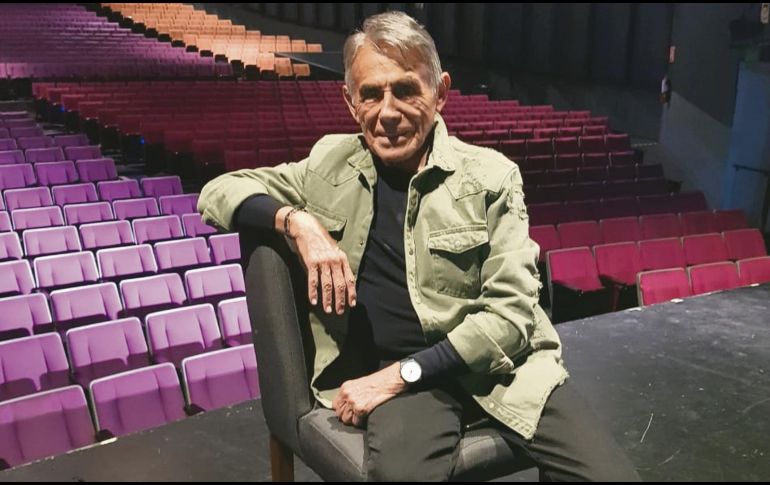 El actor, metido a fondo con “La señora presidenta”. CORTESÍA