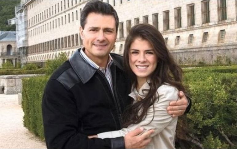 Peña Nietom acompañó el mensaje con un collage de fotografías de su hija junto con él. ESPECIAL/