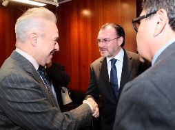 Luis Videgaray adelantó que su comparecencia el próximo martes ante el Senado será un ejercicio republicano de respeto y colaboración entre poderes. TWITTER / @SRE_mx