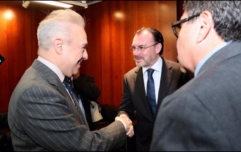 Luis Videgaray adelantó que su comparecencia el próximo martes ante el Senado será un ejercicio republicano de respeto y colaboración entre poderes. TWITTER / @SRE_mx